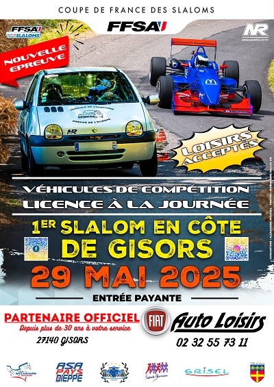affiche course de cote Gisors 2025