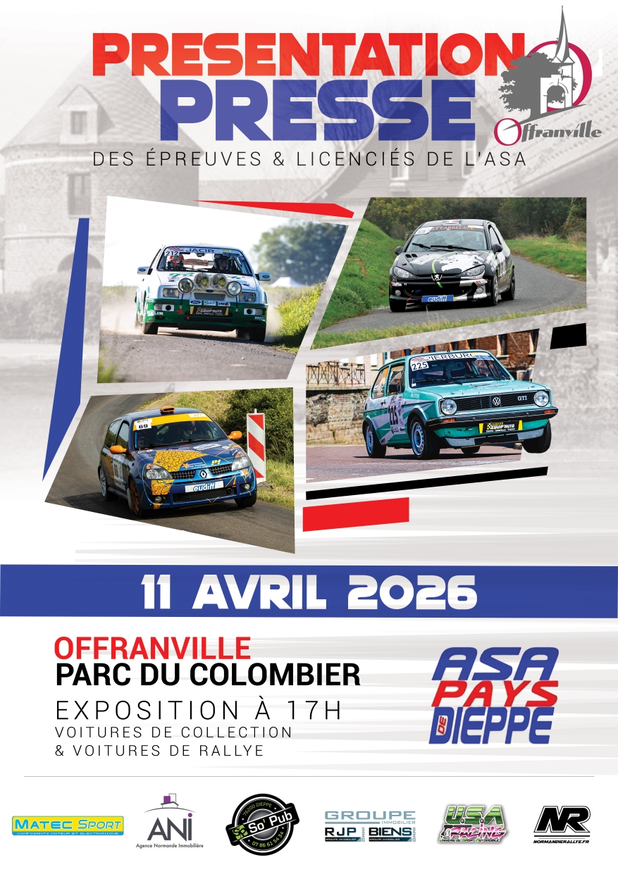 Affiche presentation presse asa pays dieppe 2026
